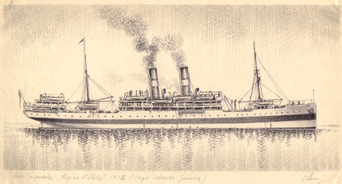 1912 - Nave ospedale 'Regina d'Italia'